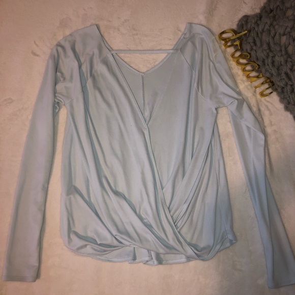 Open back long sleeve top - Picture 2 of 4